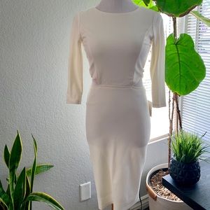 Lulus never worn white cut out dress S